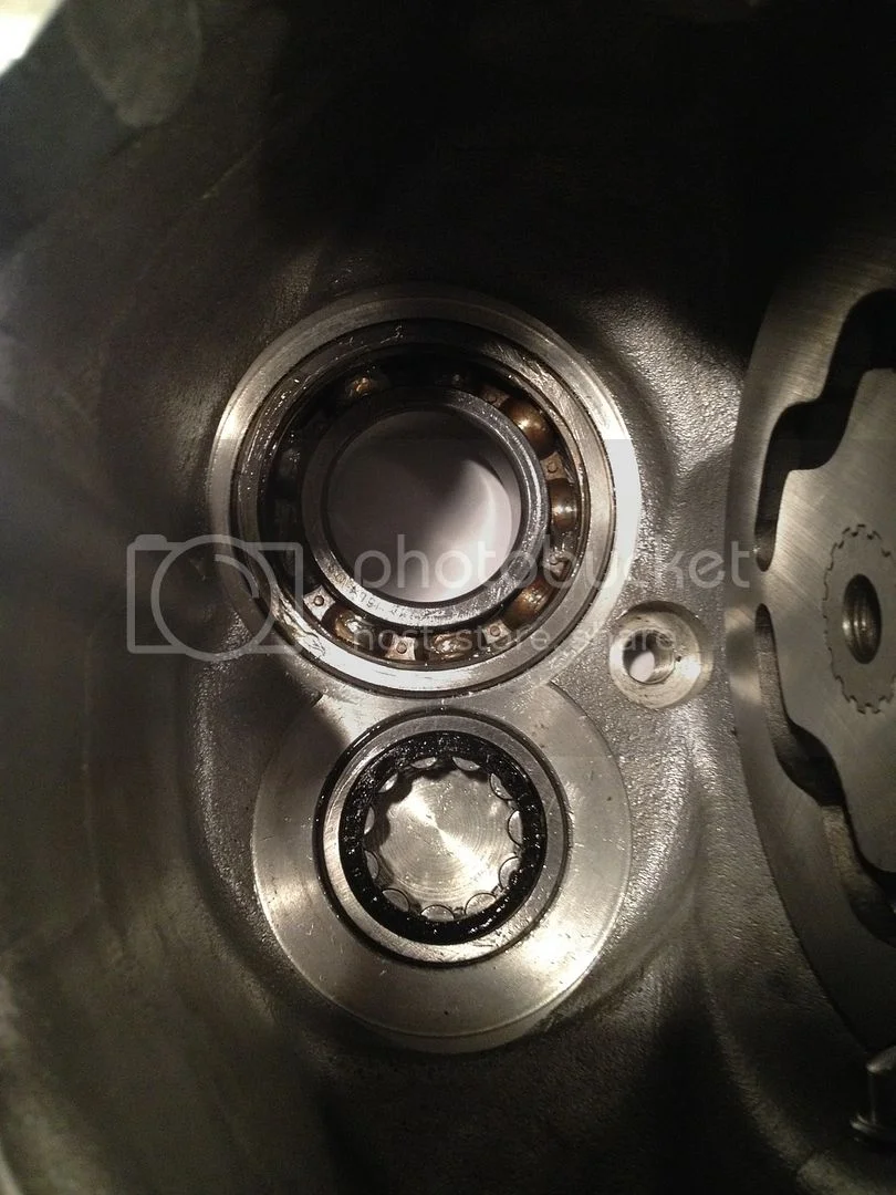 Cracking between the bearings