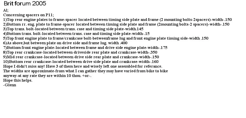 Spacer to move the clutch basket outboard?