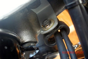 wiring around the steering head