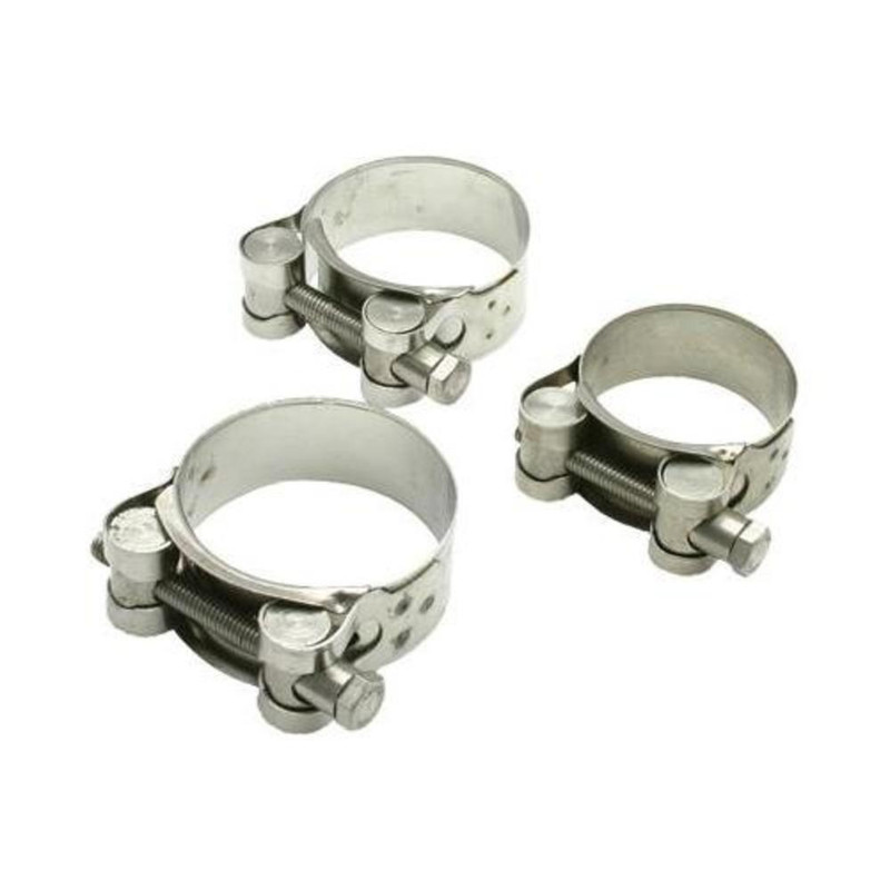 Chrome plated muffler clamps