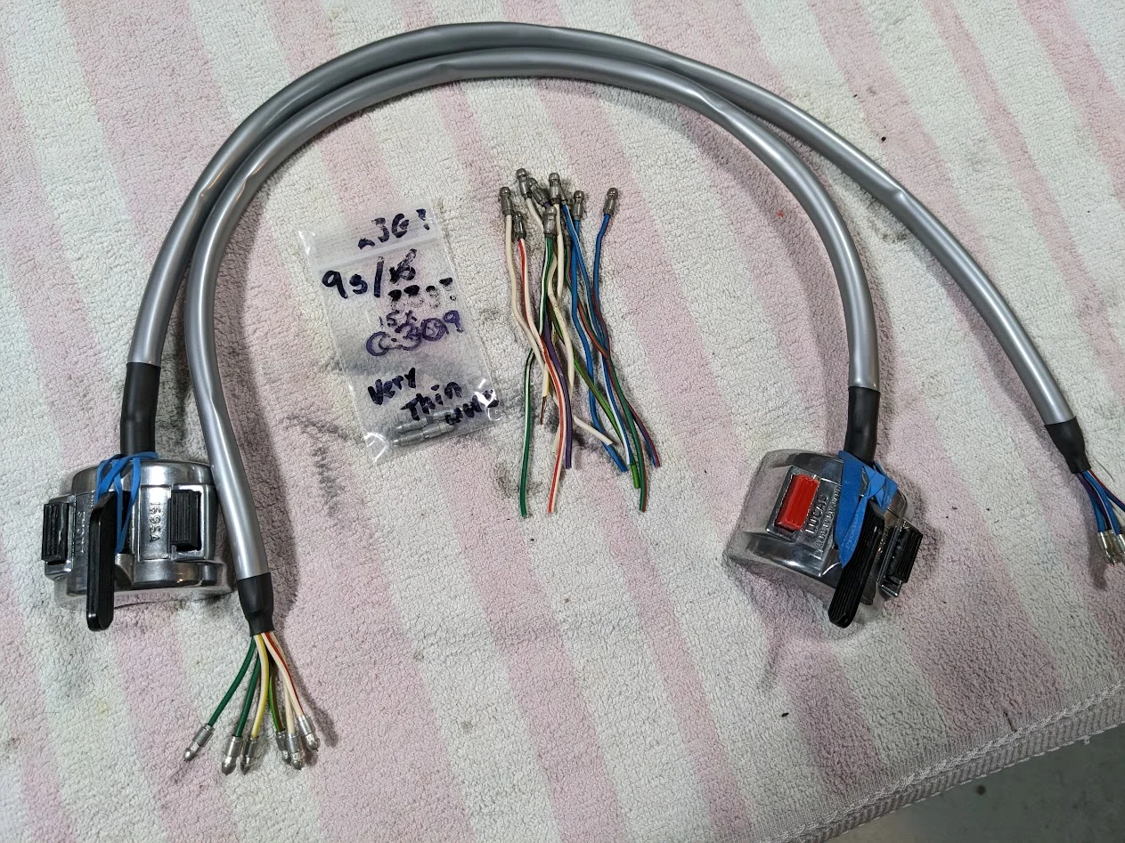 Wiring and grey sleeving