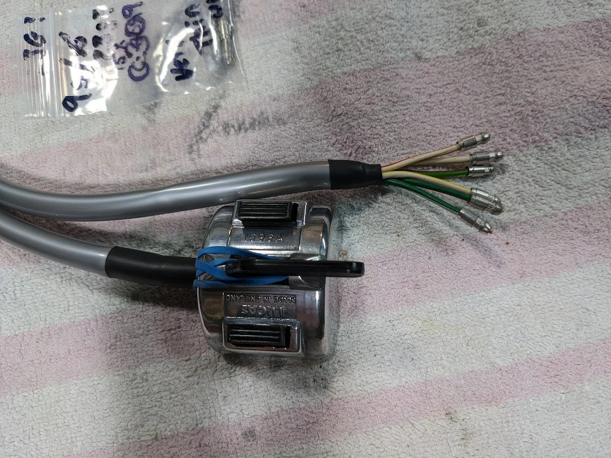 Wiring and grey sleeving