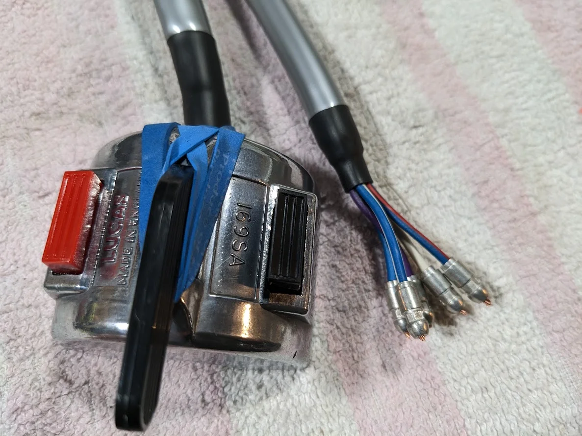 Wiring and grey sleeving