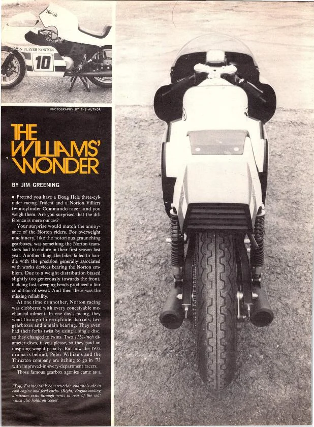 Monocoque . 73 Iom winner .Type F-750 .