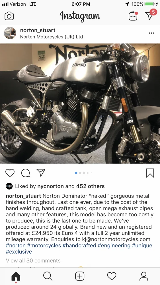 New on a Norton