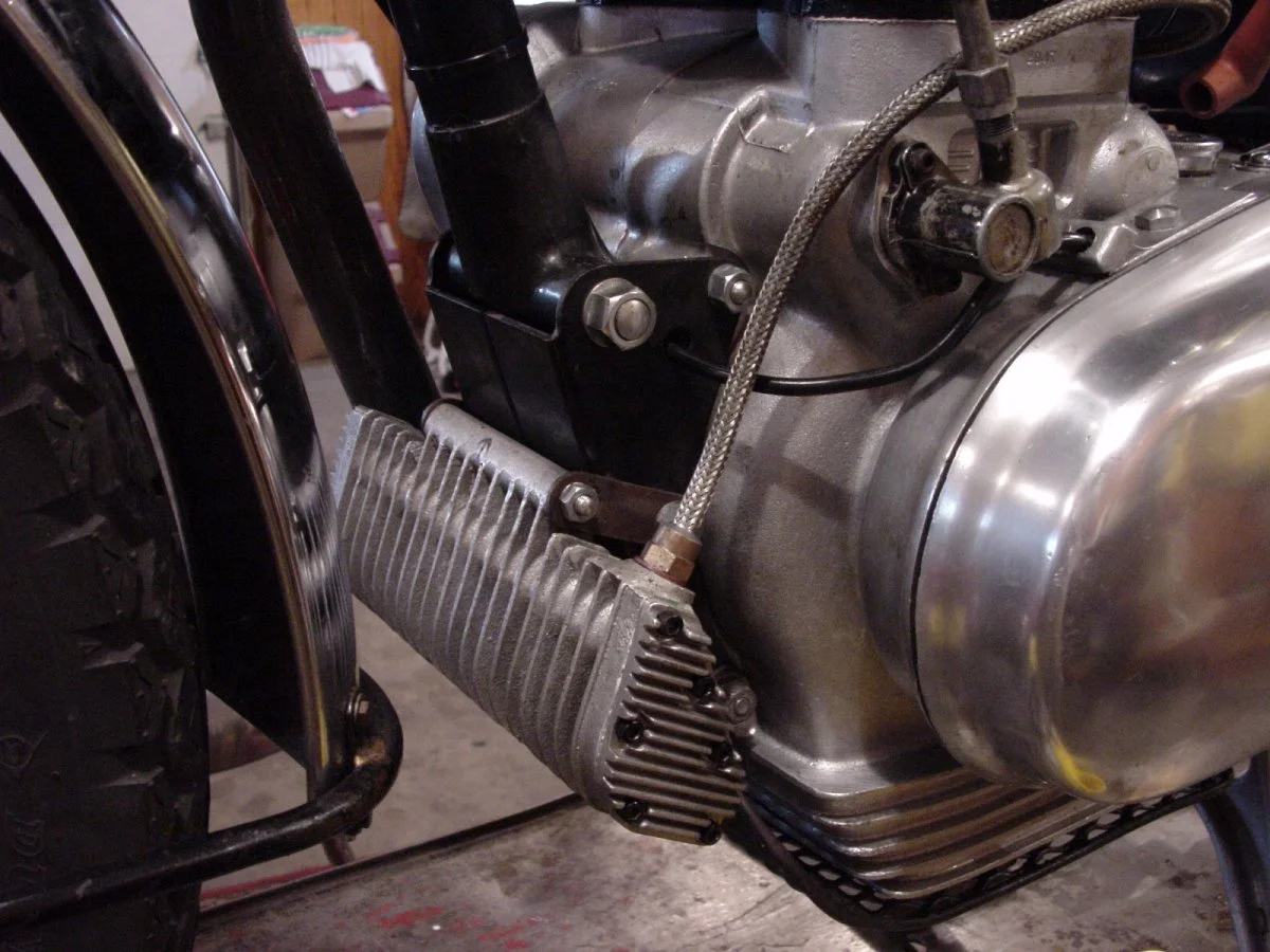 Oil cooler MOUNTING locations/designs on Commandos, let’s see ‘em