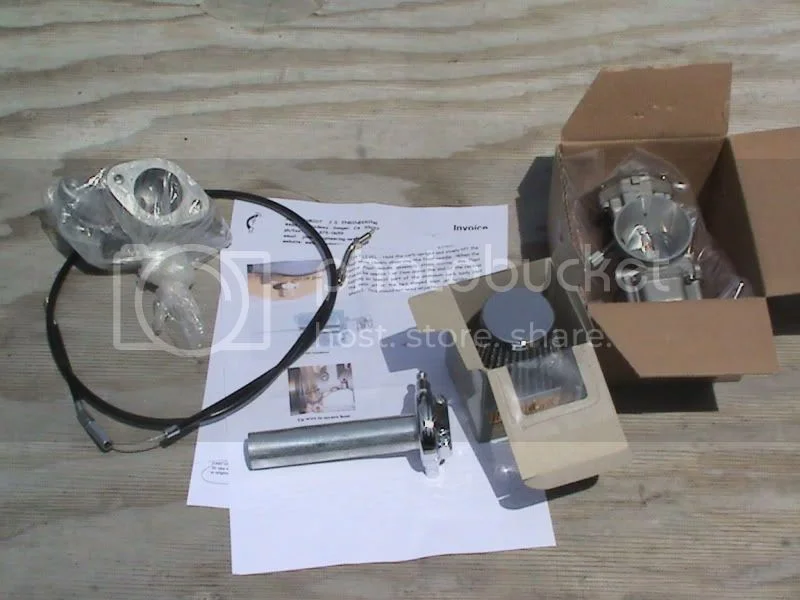 Single 34mm flatslide carb kit