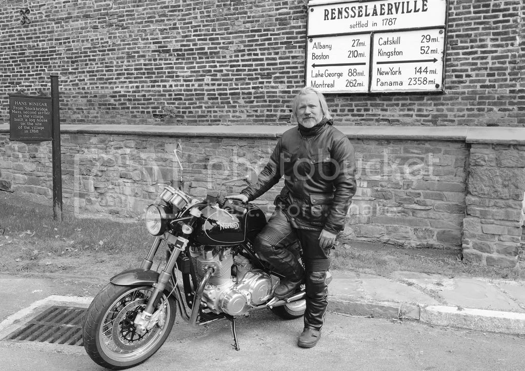 Two Brit Bikes out for a Sprint.