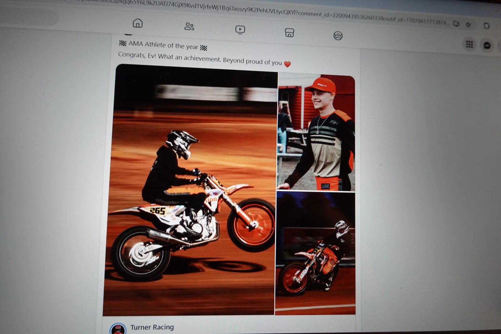 Evan Renshaw 1st year pro American Flat Track