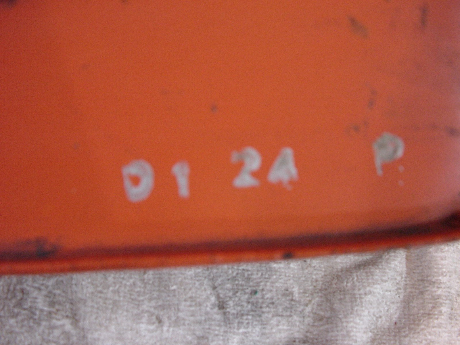 Interesting numbers on the underside of an original   '74 fuel tank