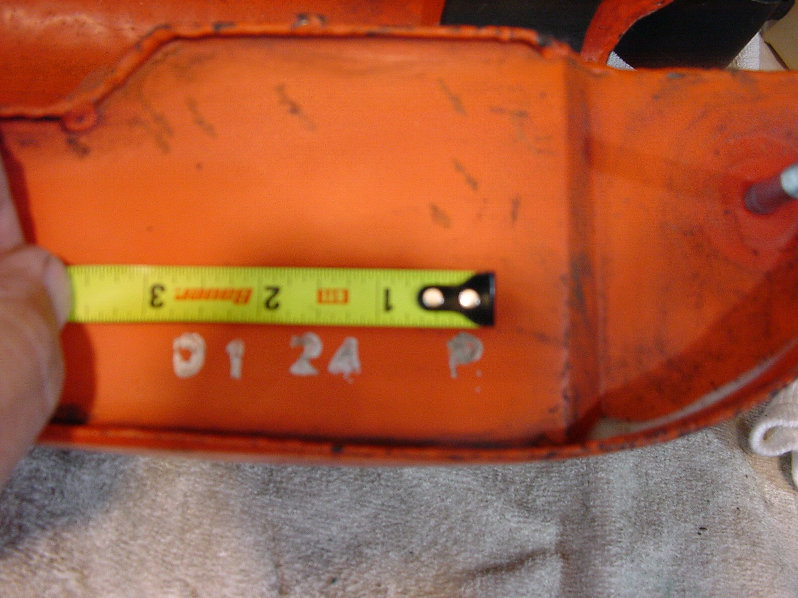 Interesting numbers on the underside of an original   '74 fuel tank