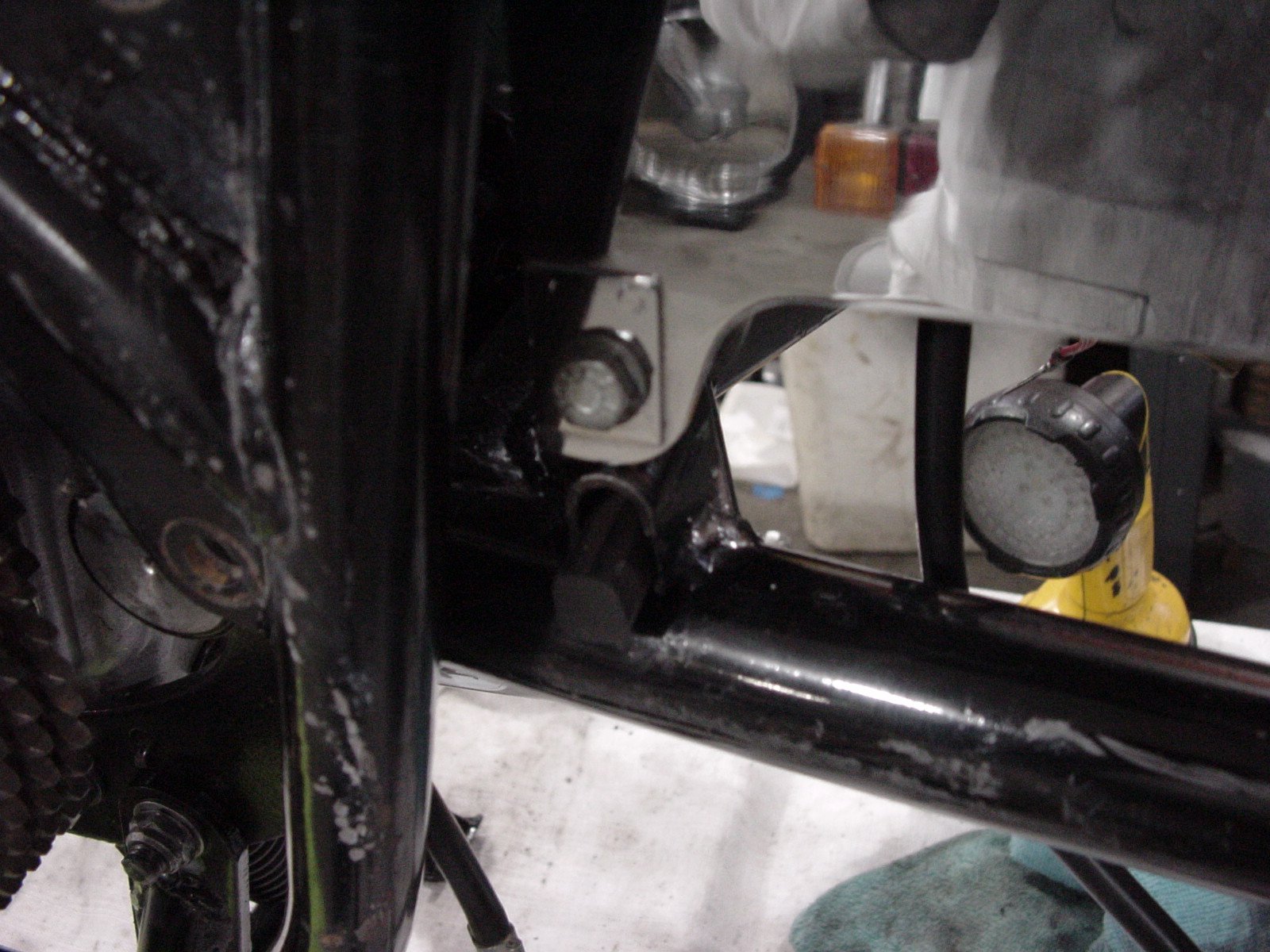 Hard Rubber spacer for the front  bolt attaching the chain guard on a MK2A