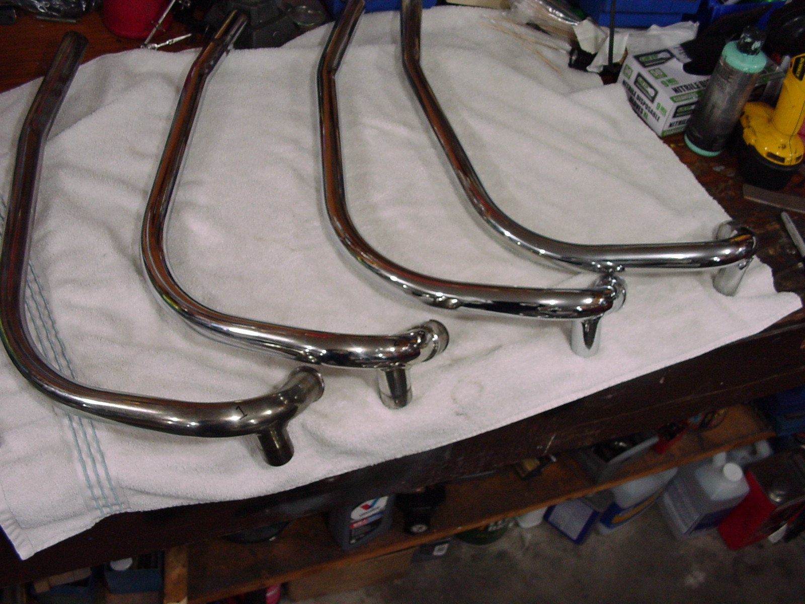 850 Roadster balanced exhaust pipes examples