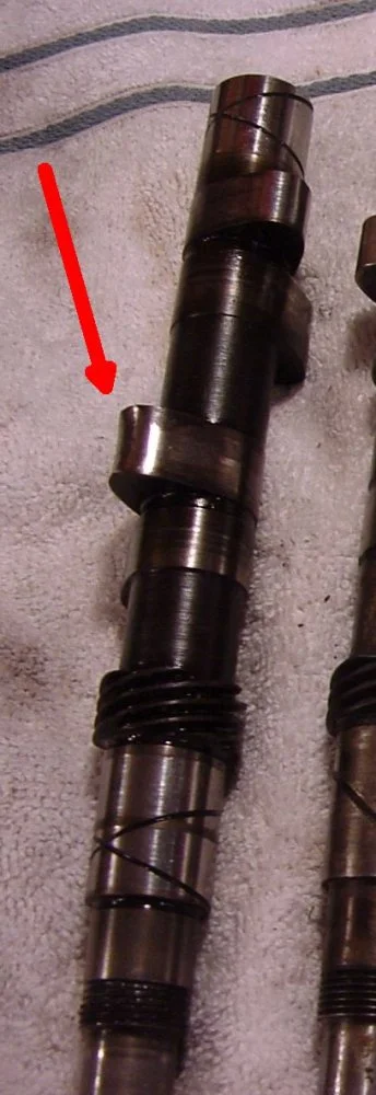 camshaft lobe gone
