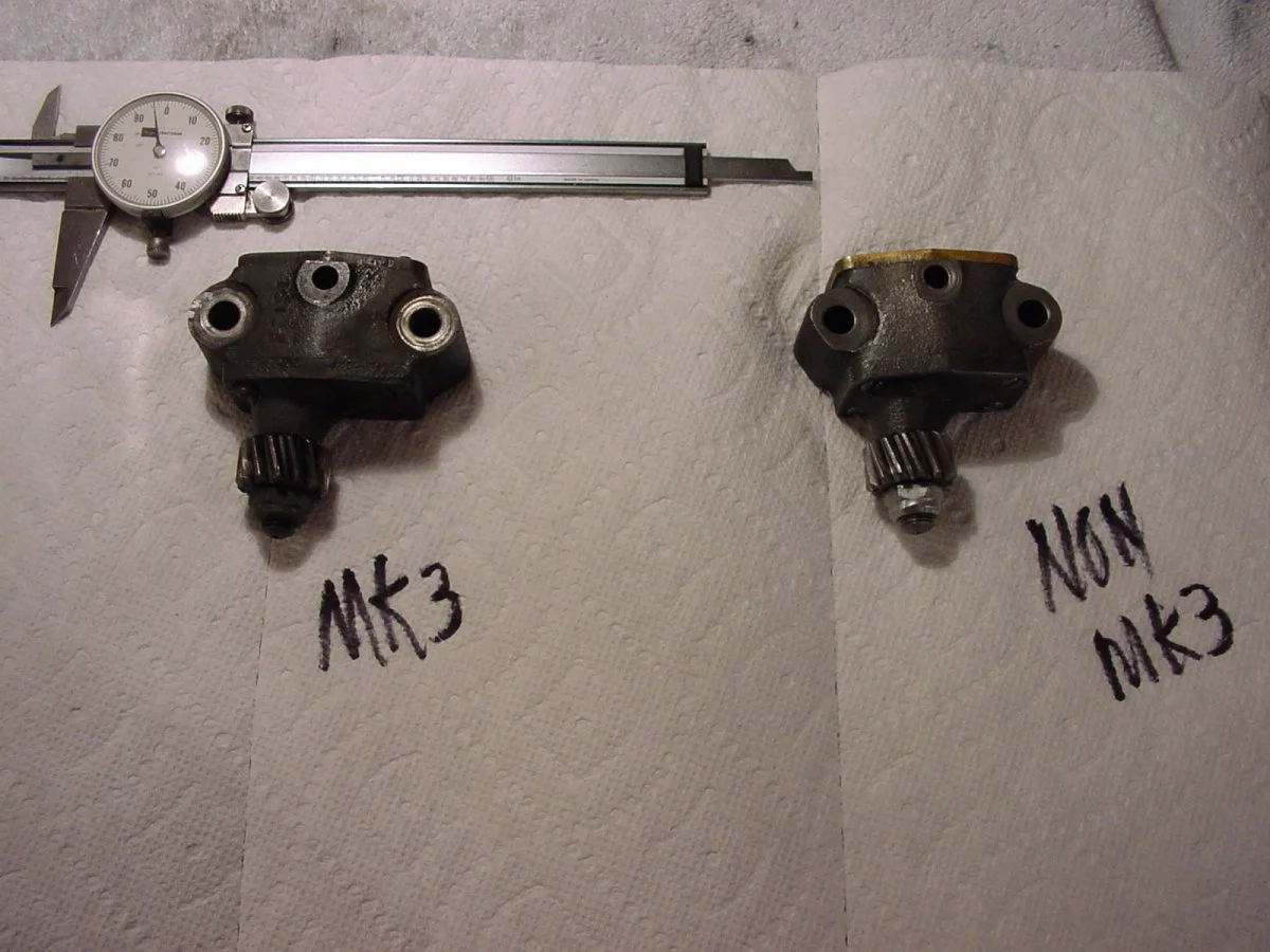 Oil pump difference Mk3/earlier (2016)