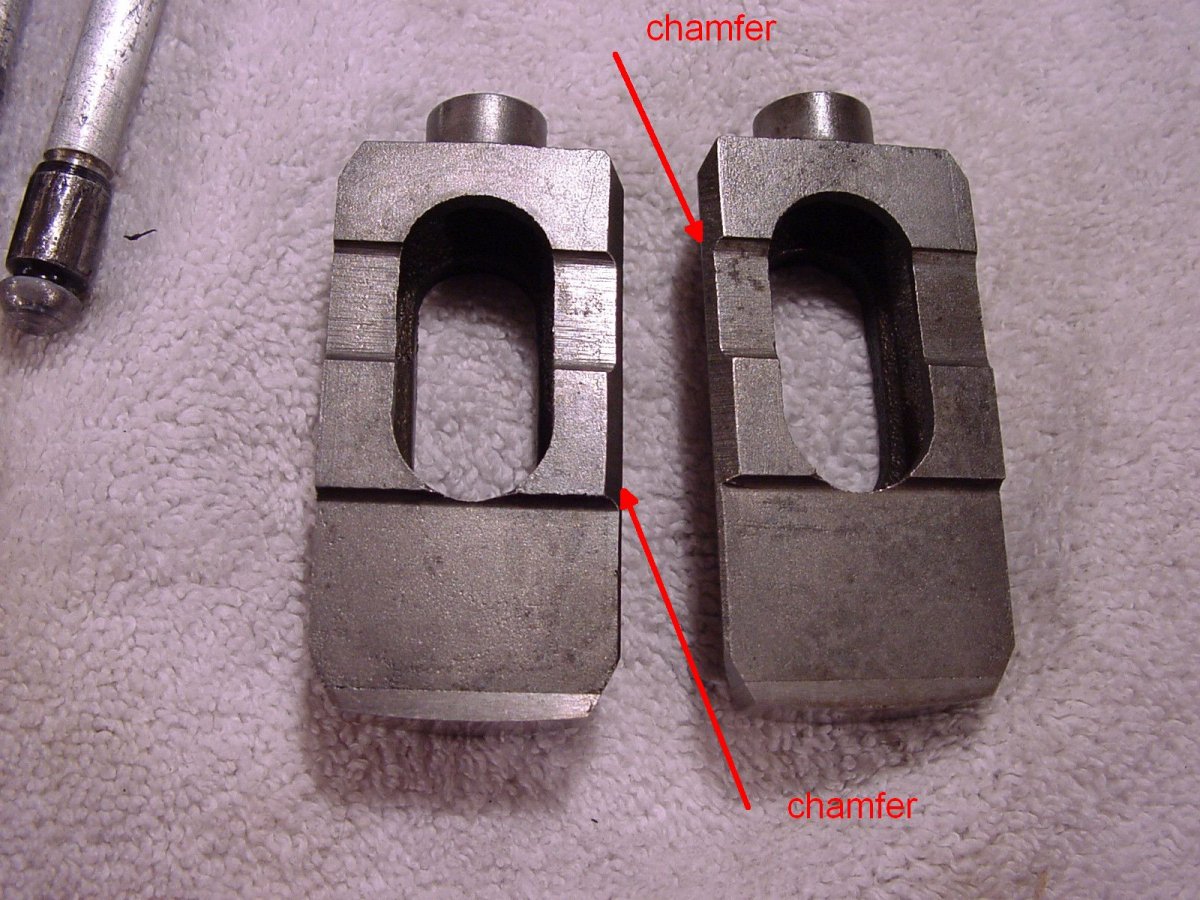 Which way does the lifter chamfer edge face?