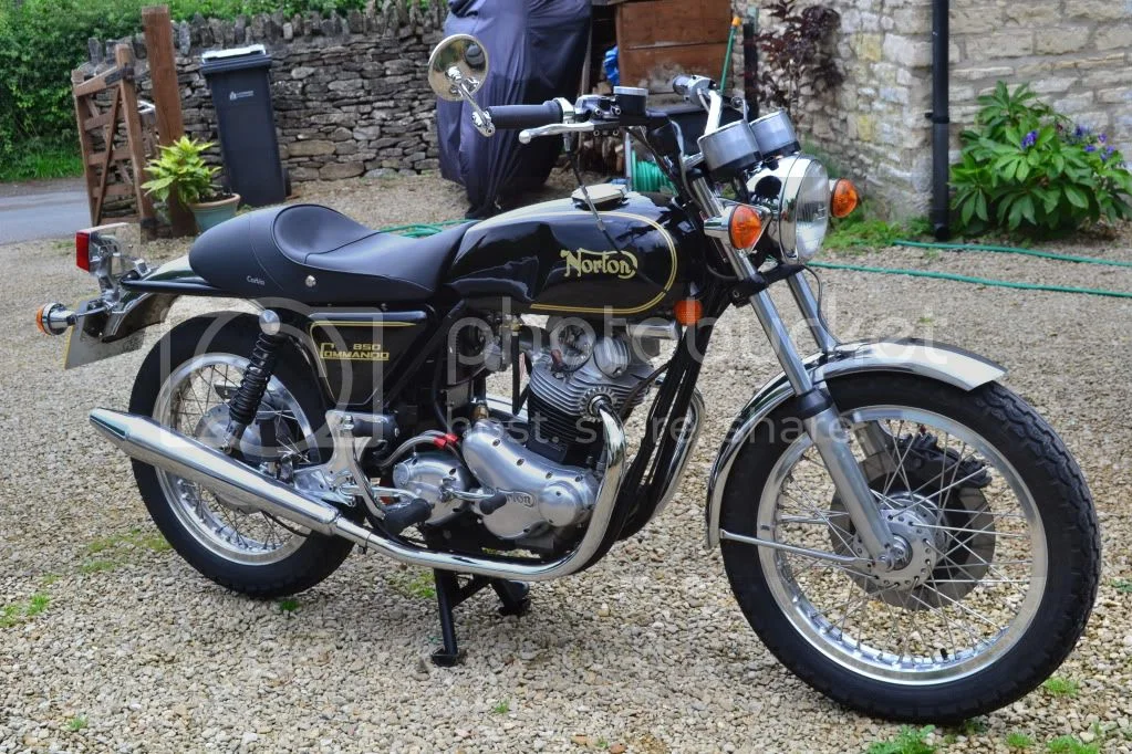 The ten mile Norton Commando...