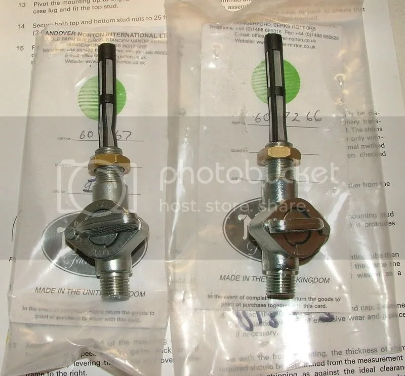 Fuel tap alignment on Roadster tank