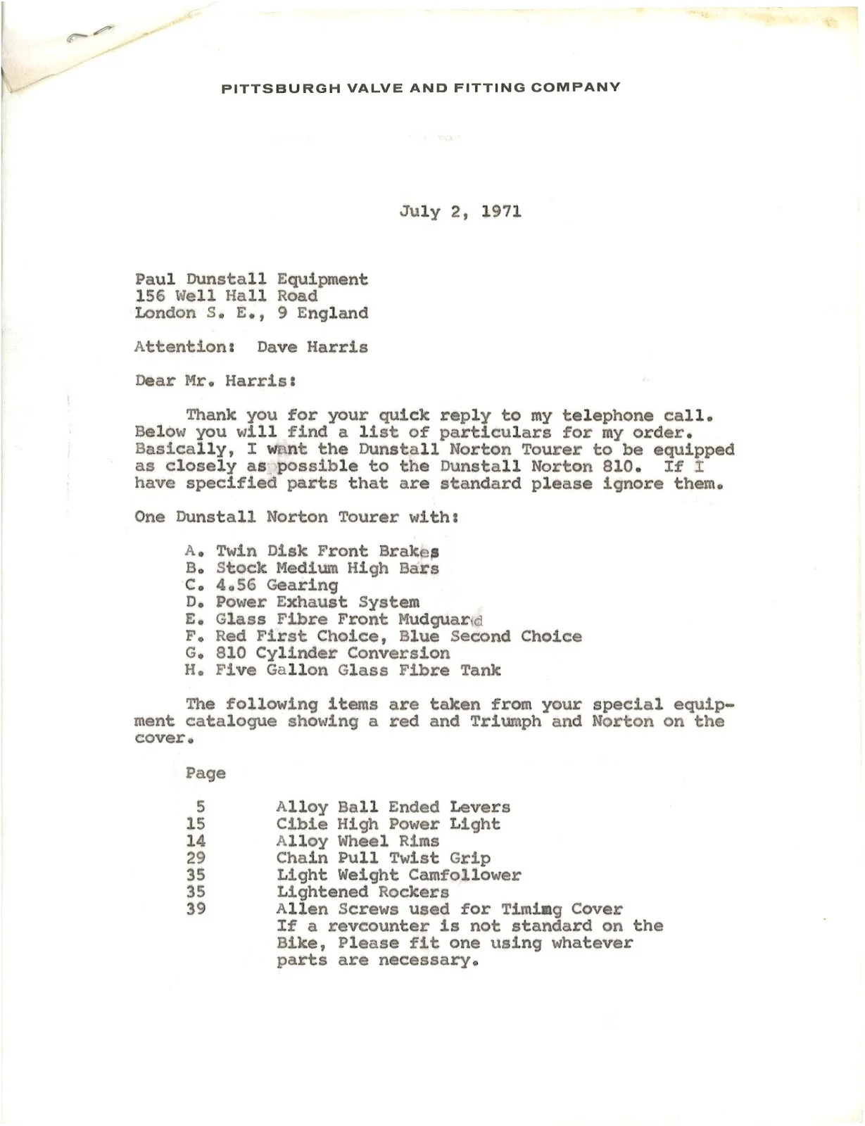 A Slice of Dunstall Norton History (2013)