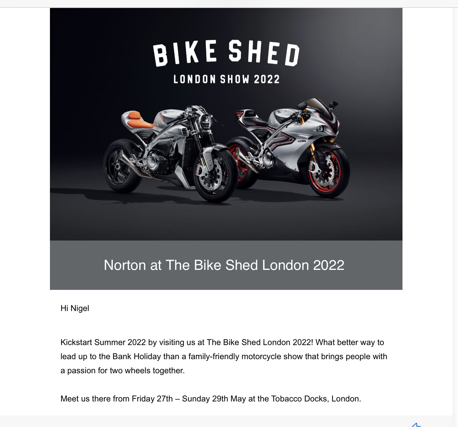 Norton at the Bike Shed…