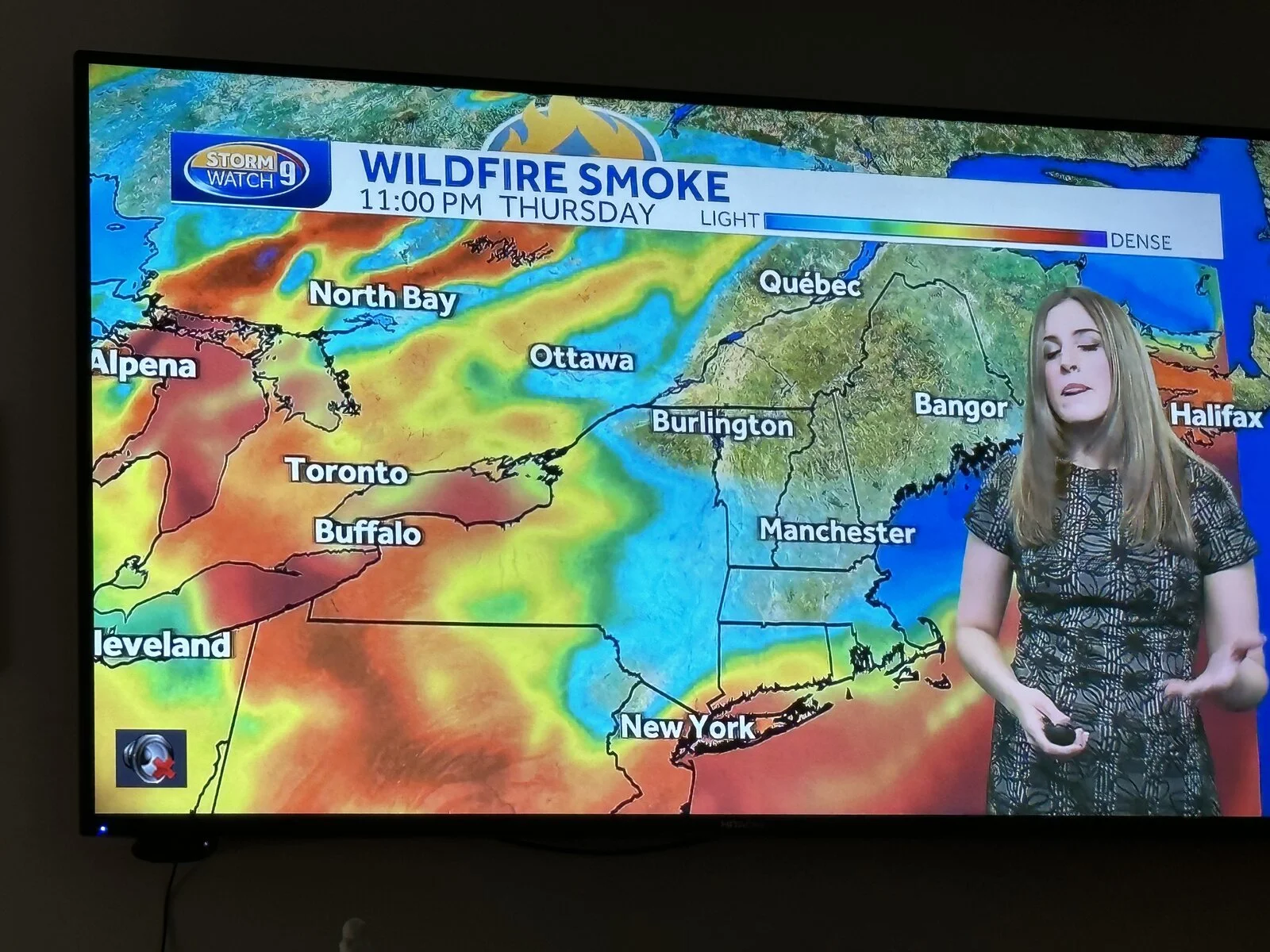 Canadian Fires' smoke