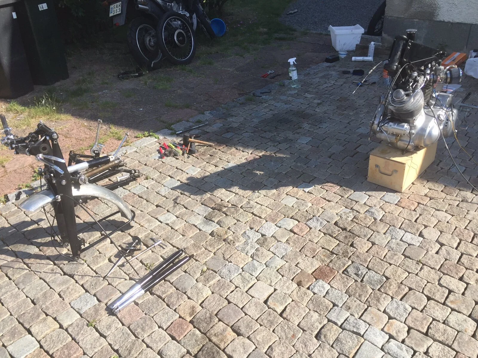 Crankcase repair (53 Vincent restoration)