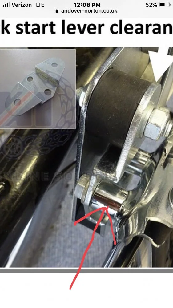 Peashooter mount plate in chrome