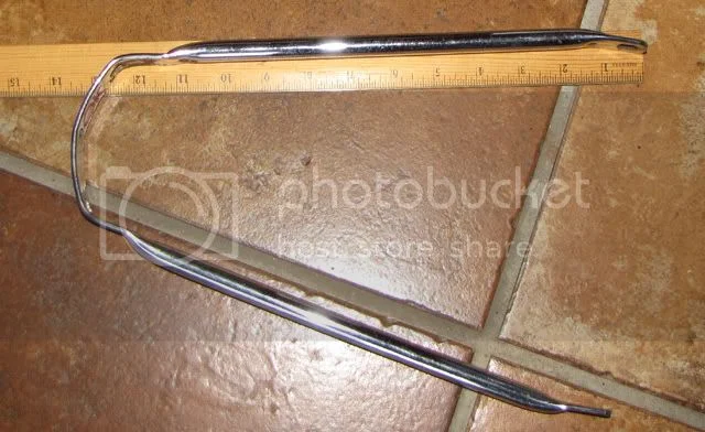 early narrow fender on later fatter tire