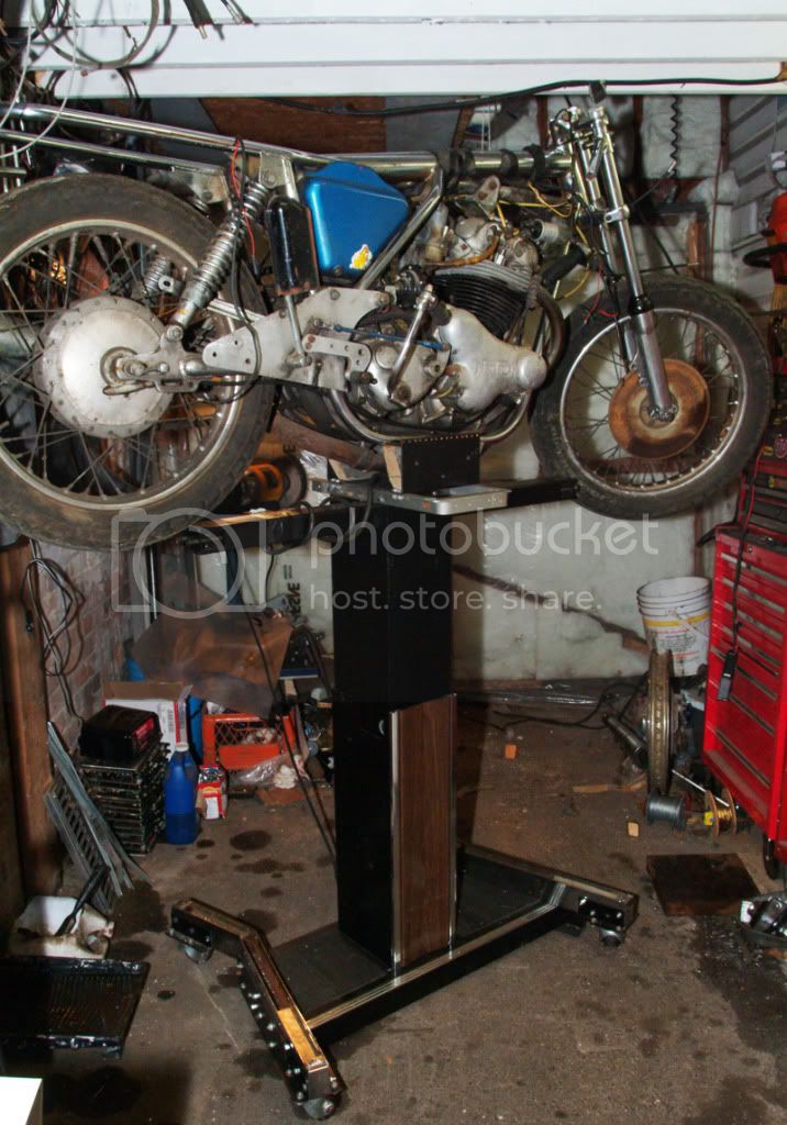 Motorcycle working platform / lift / stand.