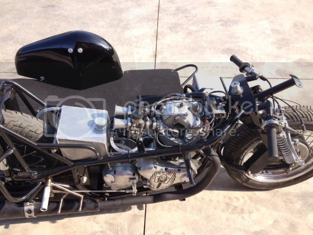 11.56 sec 1/4 mile Commando motor with Narley ports