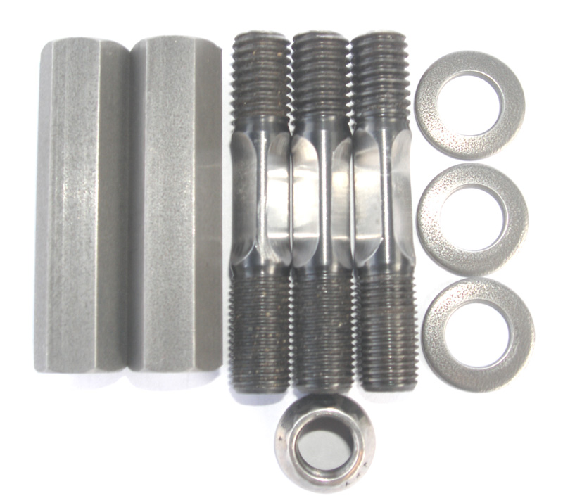 Waisted triangular bolts/studs for Maney cylinders/cases