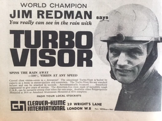 New helmet visor wiper.