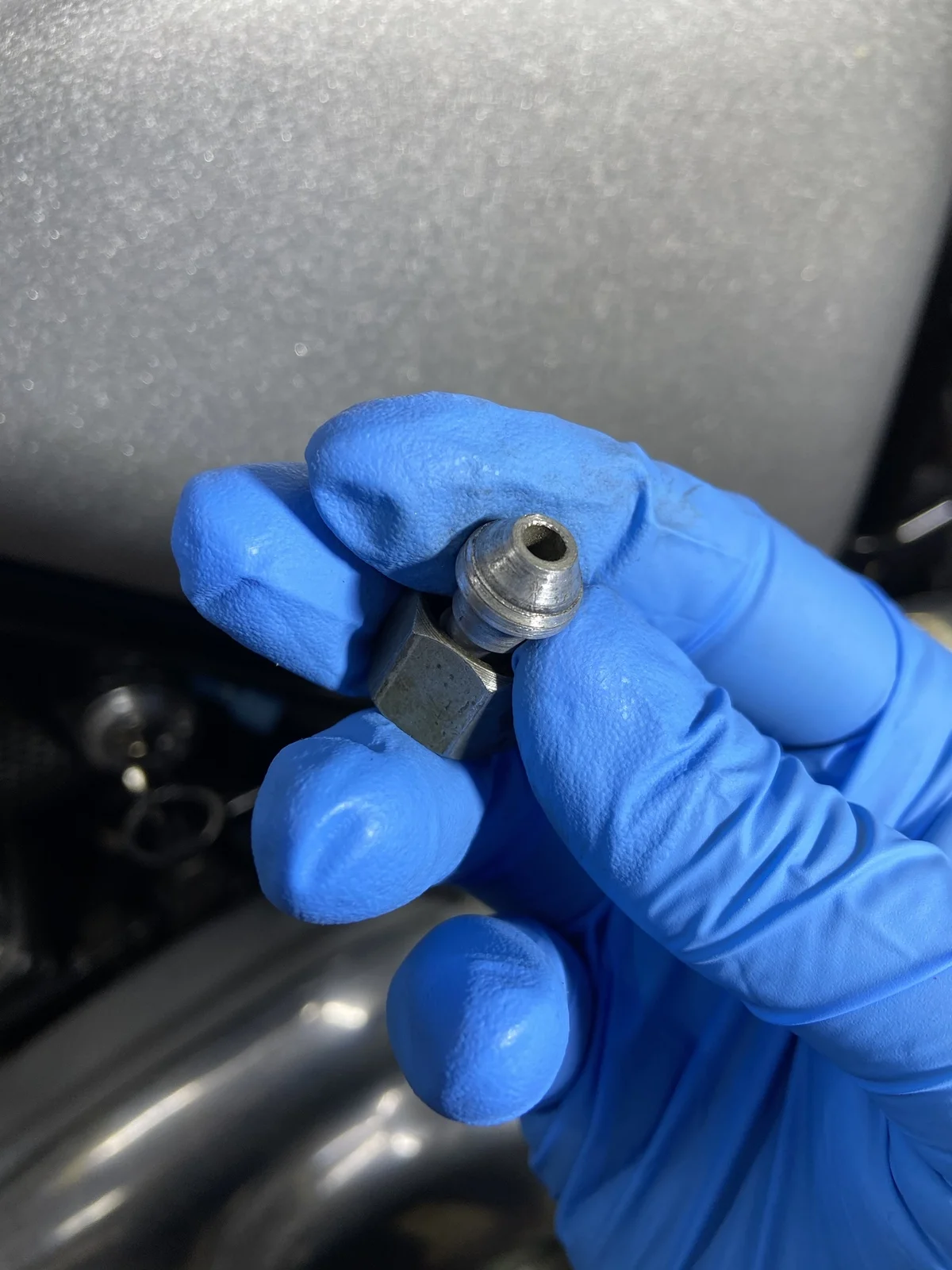 Leaking Fuel Line Fitting