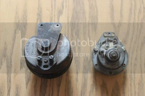 Vintage motorcycle horns