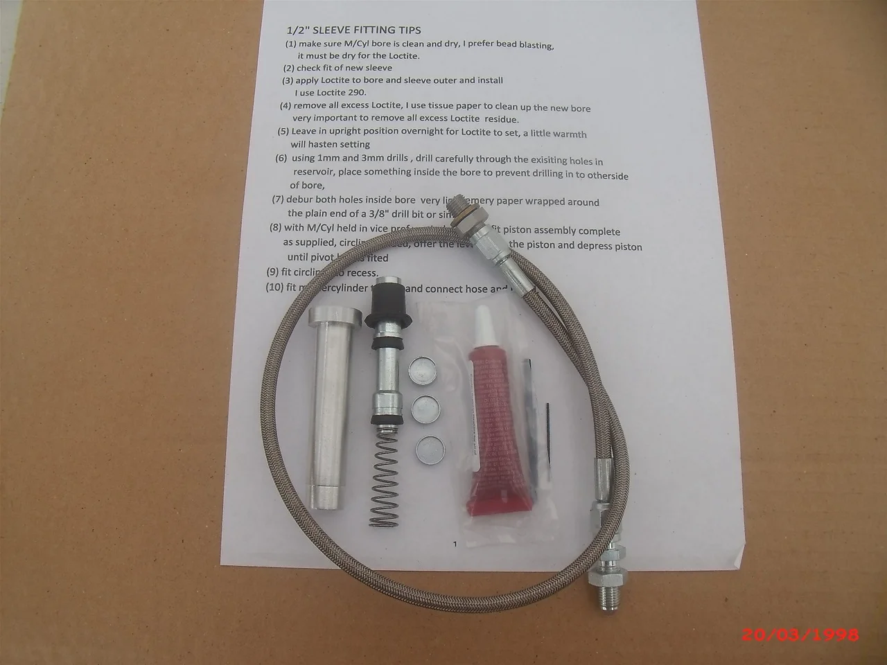 Looking for the master cylinder kit guy !