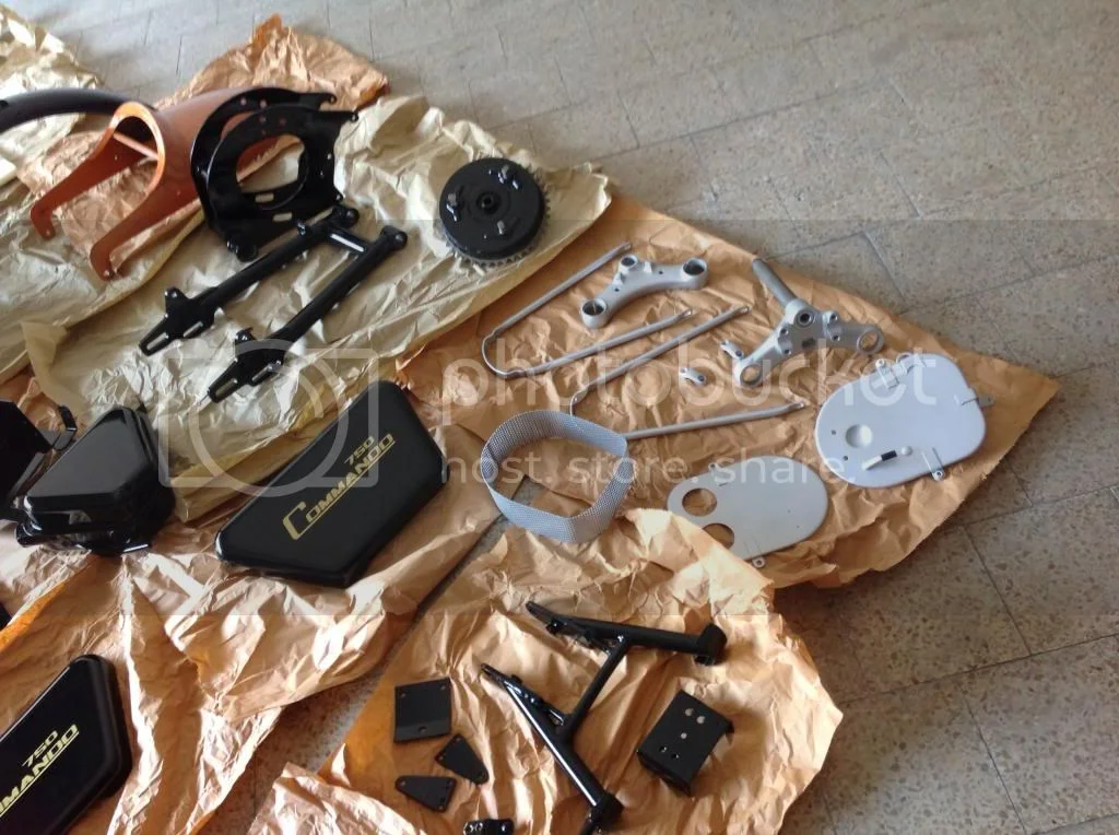 early narrow fender on later fatter tire