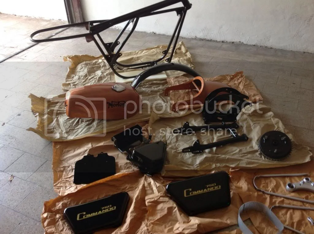 early narrow fender on later fatter tire