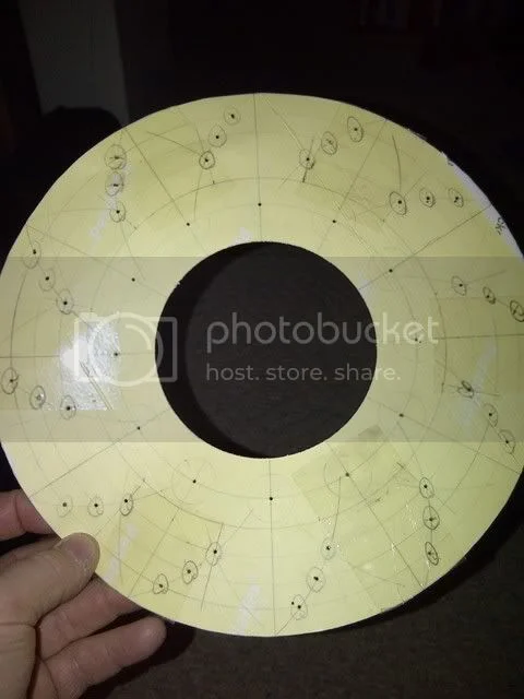 Template Drilling Front Brake Disc