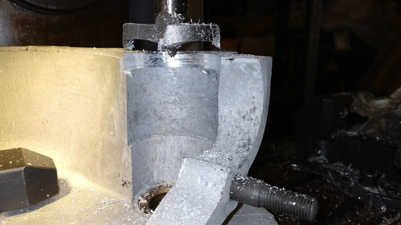 Carbide wood cutter 42mm opens out cam tunnel for Combat cam