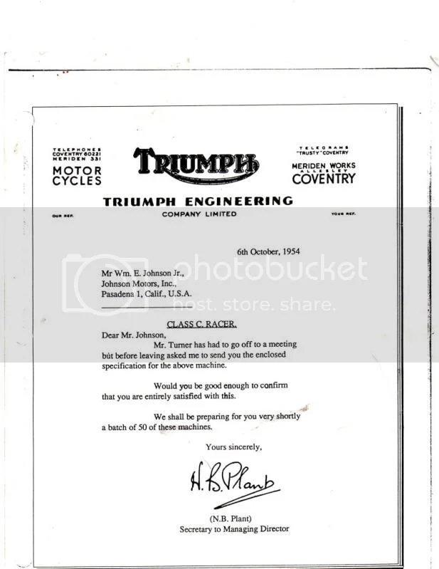 TRIUMPH T 100 R / T 100 RR . 1955/57 .