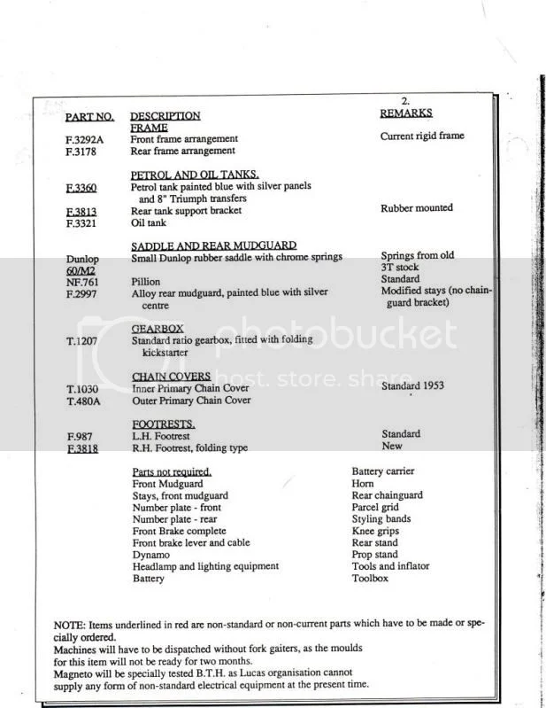 TRIUMPH T 100 R / T 100 RR . 1955/57 .