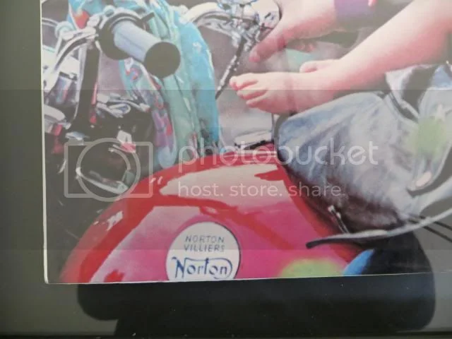 Mama Cass on a Norton