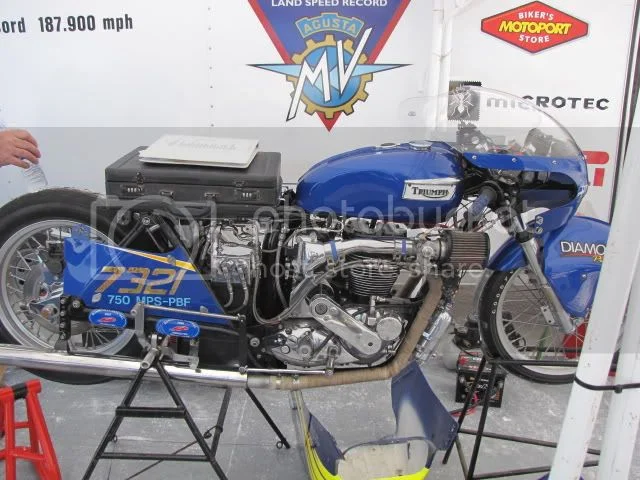 Norton's on the Bonneville salt flats