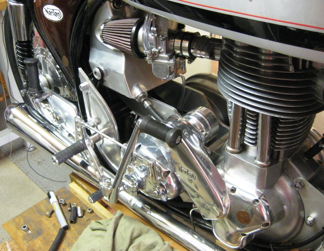 RGM folding kick start with Madass140 dunstall replica rearsets