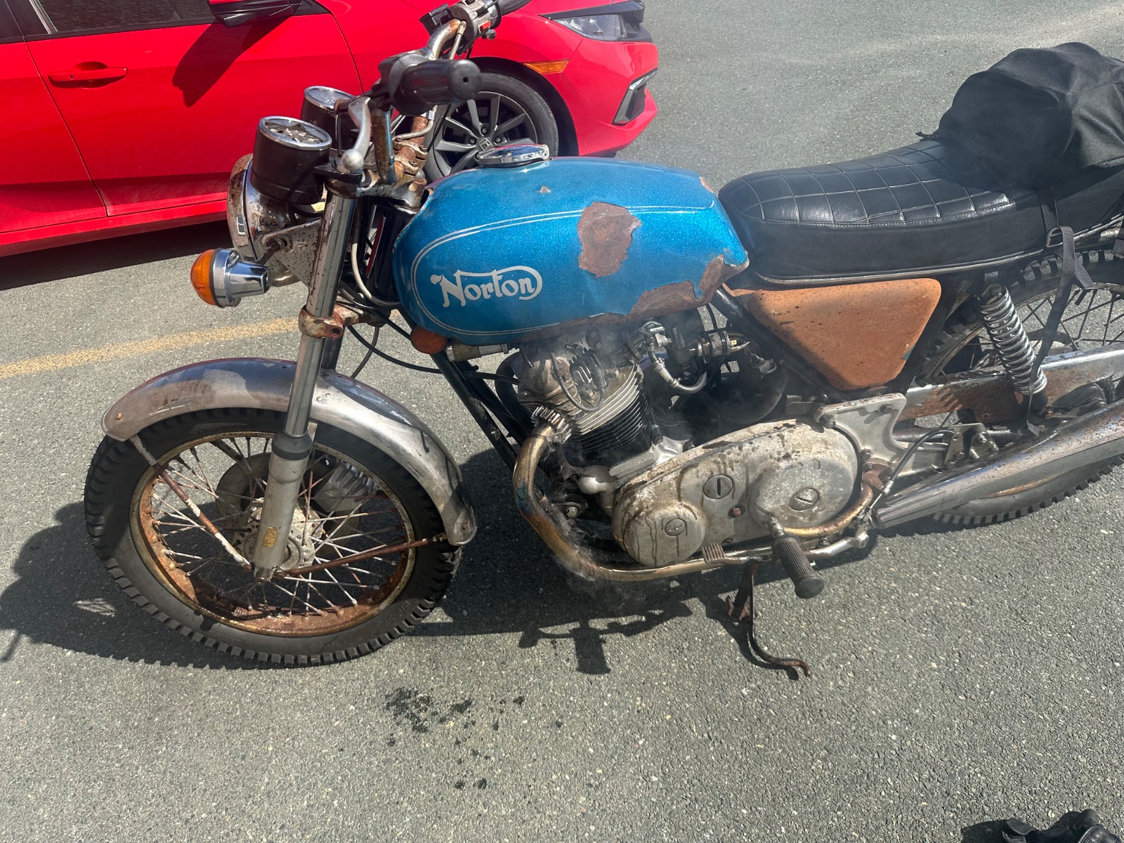 Fire on the first ride