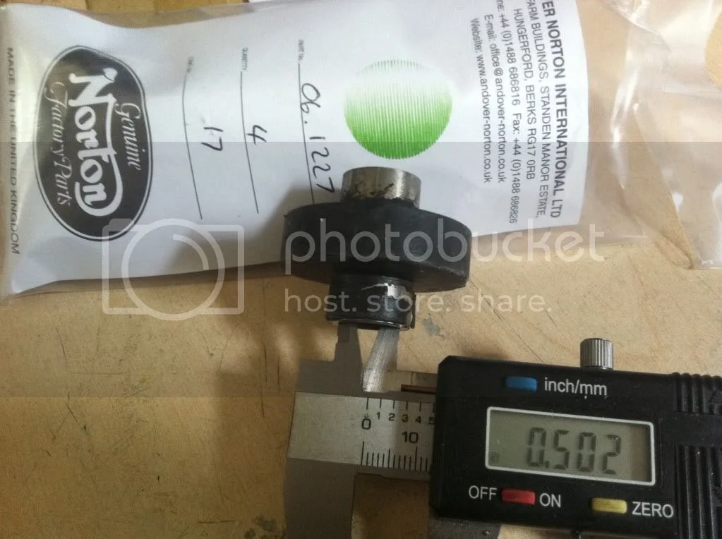 rear isolastic mounting bolt is smaller than the bush