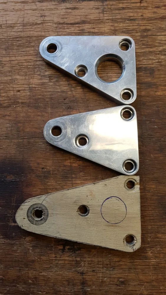 Trident Hunter, latest rearset iteration...