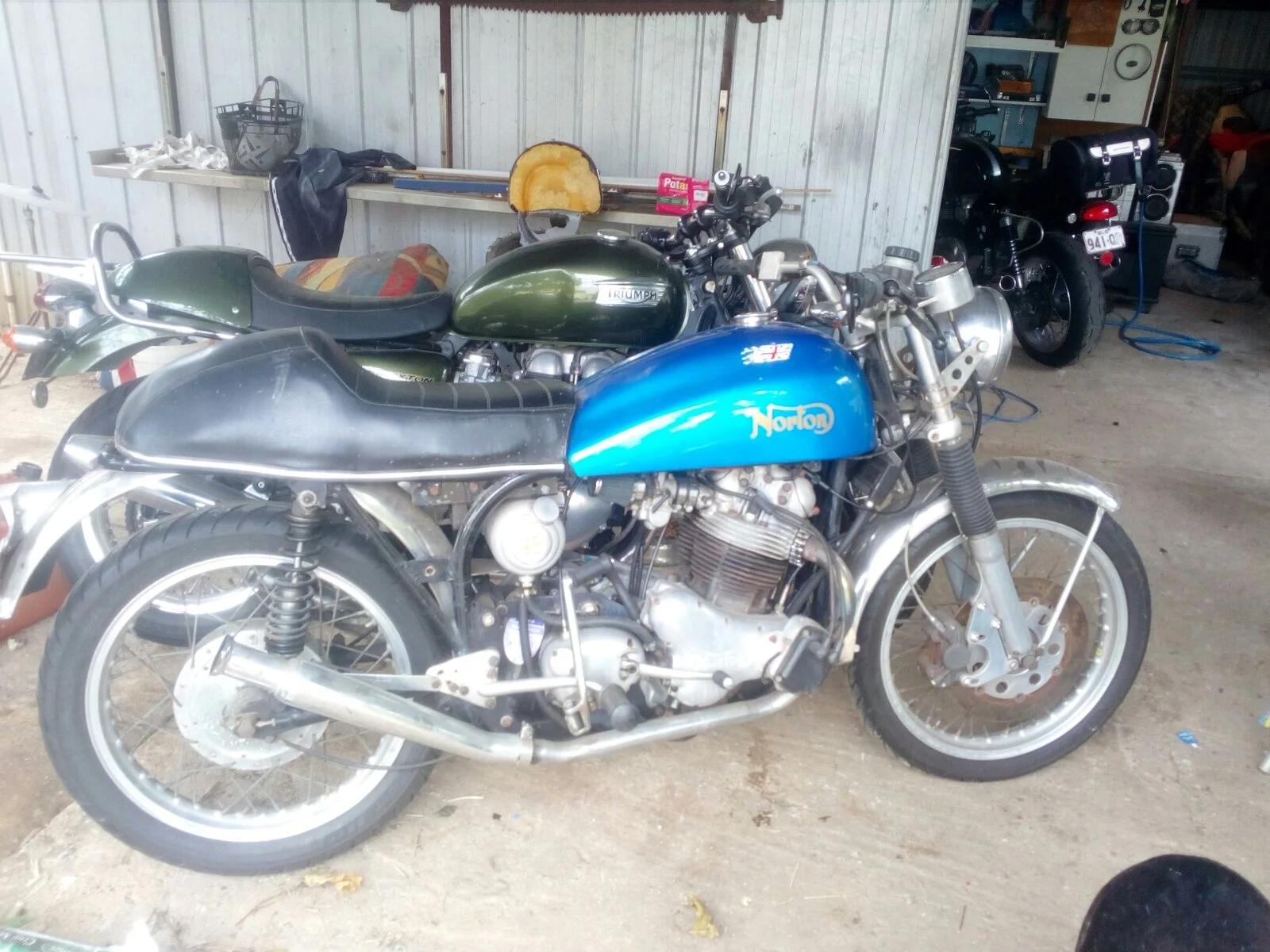 Featherbed: Twin vs Manx, handling, weight, etc