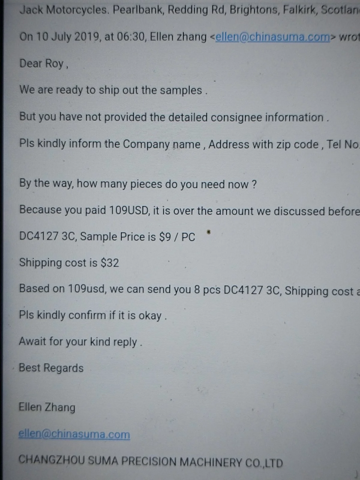 Aliexpress Sprag DC4127(3C) Width?