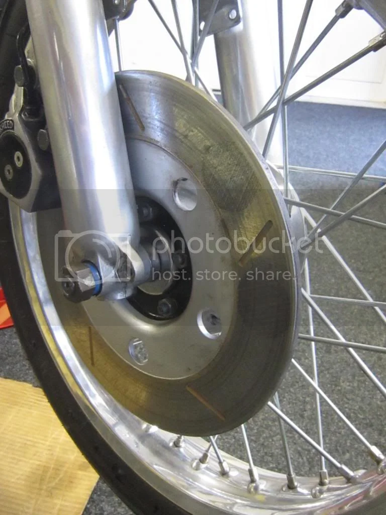 Template Drilling Front Brake Disc